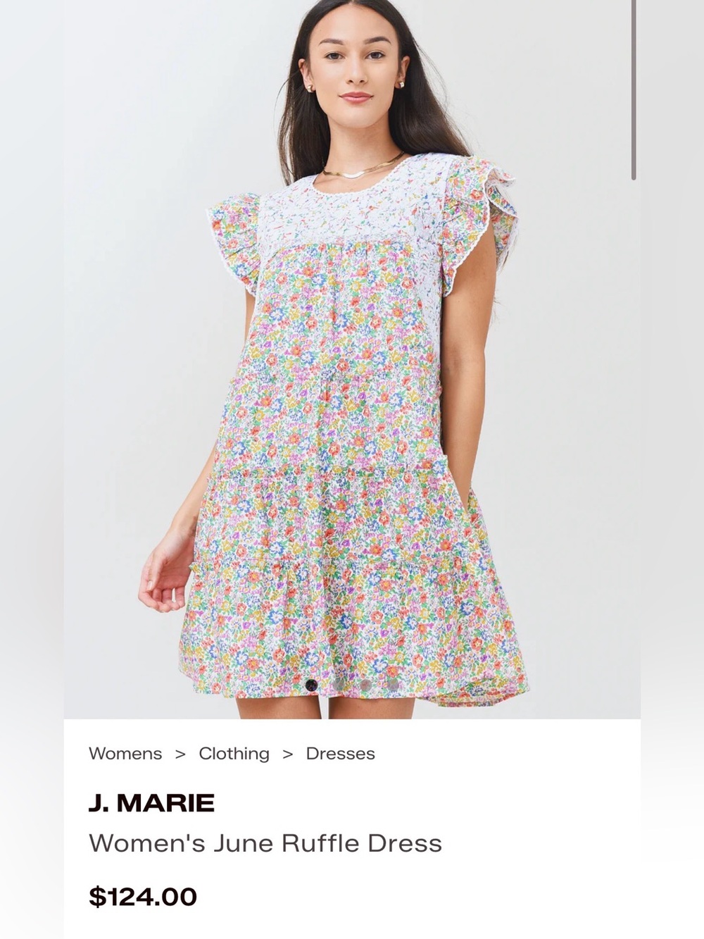 J Marie June Ruffle Dress